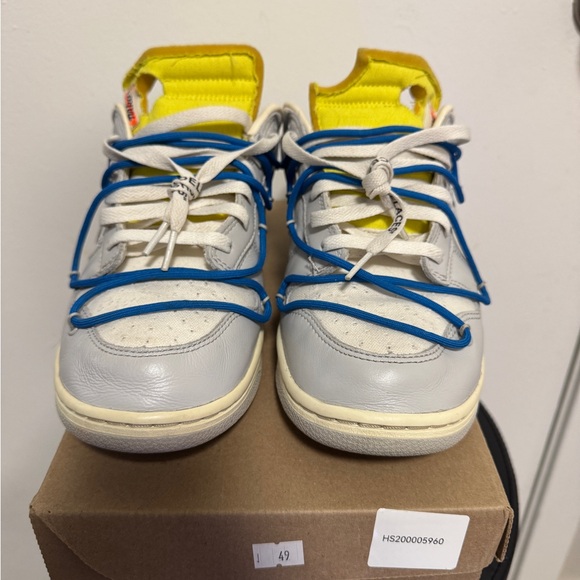 2021 Nike Dunk Low Off-White Lot 10 Size: U.S Men’s 11.5 / USED Replacement BOX - Picture 7 of 15